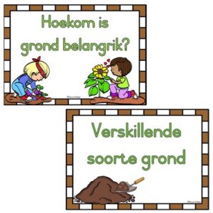 Pakket - Verskillende soorte grond en Hoekom is grond belangrik