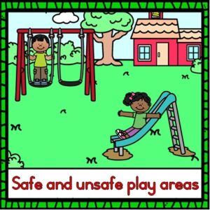 Safe and unsafe play areas