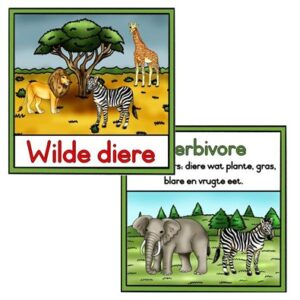 Wilde diere en Herbivore, karnivore en omnivore pakket